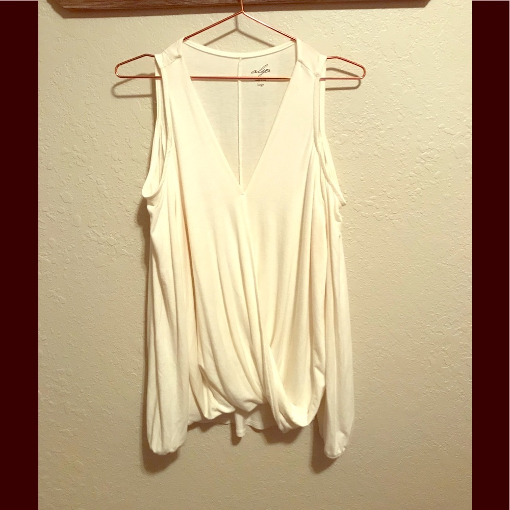 Off white cold shoulder top